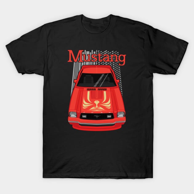 Mustang King Cobra 1978 - Red T-Shirt by V8social